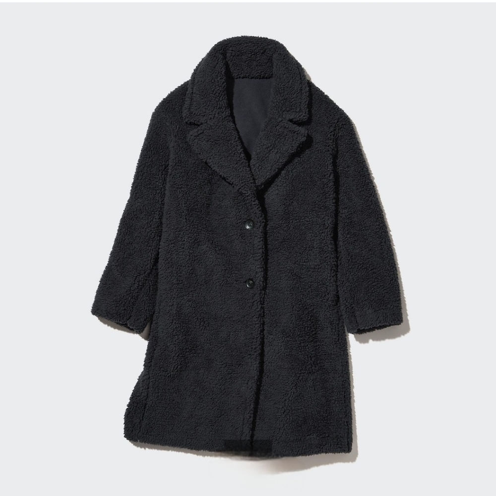 Pile Lined Fleece Tailored Coat XL